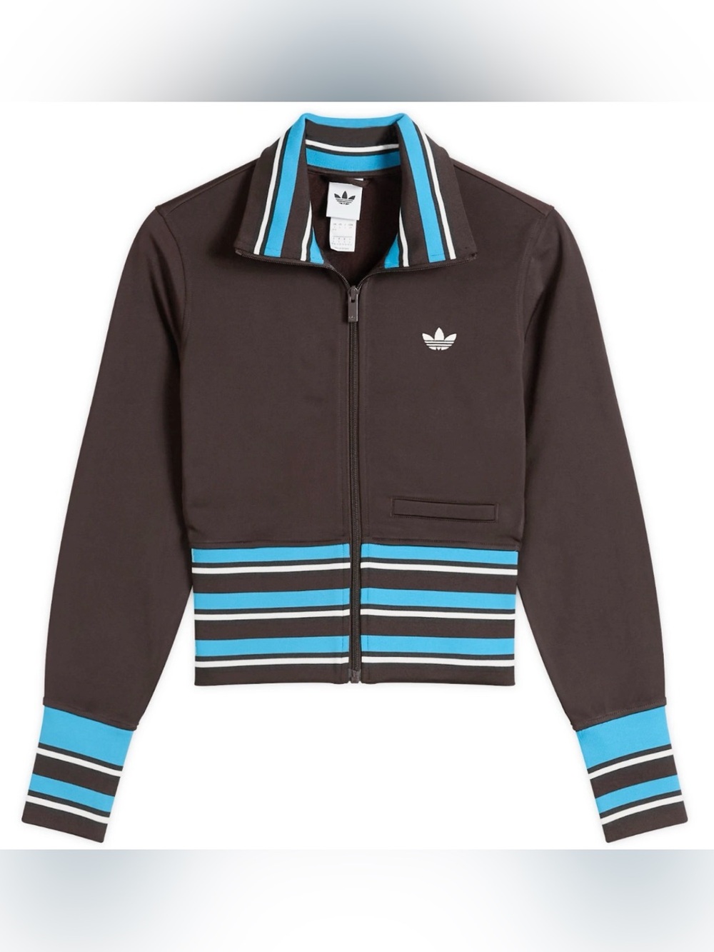 adidas Originals Women’s Brown & Blue Fitted Track Jacket - Picture 7 of 11